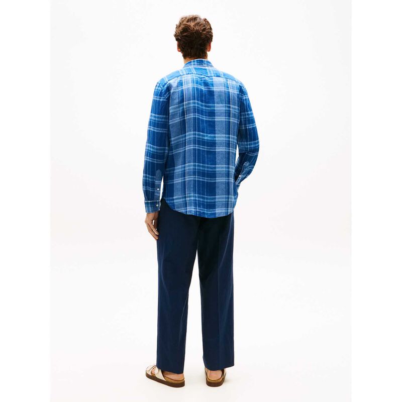 Tommy Hilfiger Regular Fit Madras Check Pure Linen Shirt image number 1